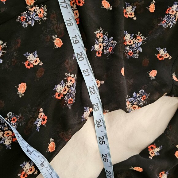 Torrid Plus Size Black Sheer Dress With Bell Sleeves - Picture 11 of 13